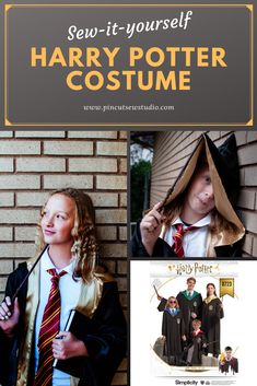 harry potter costume for kids with the title sew - it - yourself harry potter costume