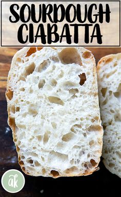 this sourdough ciabatta is made with only two ingredients
