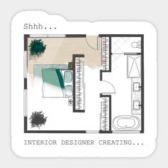 the floor plan for a small studio apartment