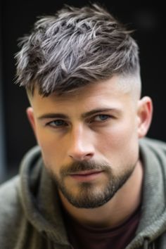 Opting for a low fade with chunky fringe is an awesome hairstyle choice that adds volume and structure to your hair. The low fade creates room for a textured top while the chunky fringe brings a twist to your overall look. Click here to check out more best textured fringe haircuts for men. Mens Messy Hairstyles, Mens Hairstyles Medium, Thin Hair Men, Mens Fade Haircut, Trendy Haircuts For Men, Top Haircuts For Men
