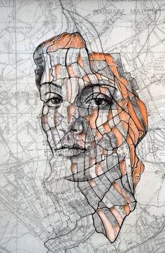 Portraits Drawn on Maps by Ed Fairburn – Fubiz Media