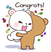 Bear Couple : Milk & Mocha sticker #12265848 Disney, Cute Bears, Cute Bear Drawings