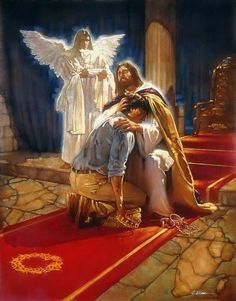 "Likewise, I say unto you, there is joy in the presence of the angels of God over one sinner that repents." Lord, Jesus Pictures, Christian Art