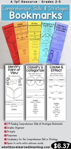 the bookmarks for reading and writing
