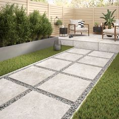 Stone Feature, Modern Backyard Landscaping, Backyard Patio Designs, Outdoor Landscaping, Modern Backyard