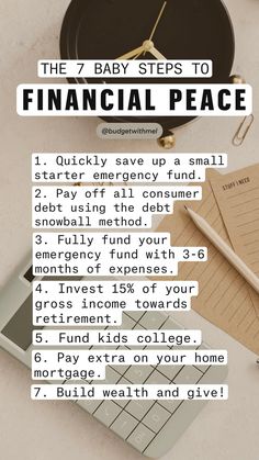 7 Steps to Financial Peace by Dave Ramsey