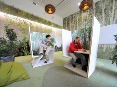 Google's Zurich Office Interior Office Design Inspiration, Interior, Architecture, Neon, Art Design, Cool Office, Google, Case