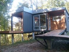 Remote shipping container home http://homeinabox.blogspot.com/ The Green Life <3 Container Homes For Sale