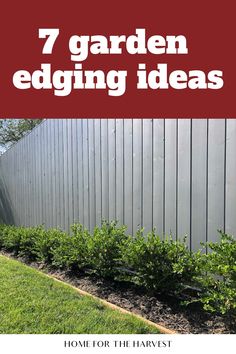 garden edging ideas that are easy to do and great for the yard or fence