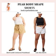Shorts with Contoured Waistband Fitness, Tops, Muffin, Waistband, Low Rise Shorts, Snug Fit