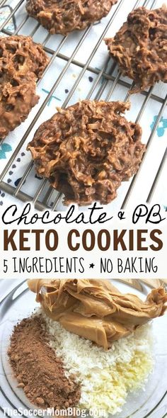 Chocolate and peanut butter no bake cookies #keto Low Carb Recipes, Paleo, Dessert, Keto Cookies, Keto Desserts, Keto Brownies, Keto Dessert, Keto Recipes, Keto