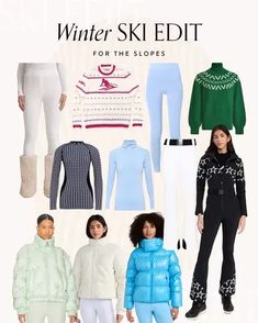Winter ski edit! Sharing my colder weather outfit essentials from basics you need for the slopes, ski pants, outerwear (love these puffer jackets) and undergarments. Tap to shop! Tops, Trousers, Ski Pants