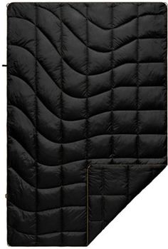 an image of a black quilted blanket on a white background with clippings
