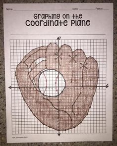 Baseball, Maths, Graphing, Coordinate Plane, Numbers, Baseball Glove, Coordinate Plane Pictures, Math