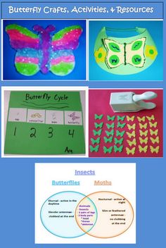 butterfly crafts, activities and resources