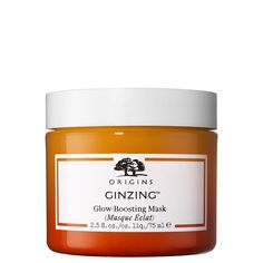 Transforming the look of lacklustre skin, the Origins GinZing™ Glow-Boosting Mask offers instant hydration and enhanced luminosity. The leave-on gel mask is designed to be applied in place of moisturiser, creating a hydrated glow whether worn alone or beneath makeup.  The formula is enriched with a 3-Glow Complex, featuring two types of vitamin C that lend brightening properties, while encapsulated mineral optics gently burst upon application to deliver instant radiance. Vital-Synthesis™ Technol Glow, Moisturiser, Brightening Serum, Origins Skincare, Brightening Mask, Salicylic Acid, Moisturizer, Luminosity, Gel Mask