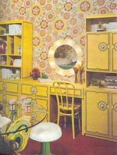 Girls’ bedroom design, 1972. Bedroom Décor, Bathroom Niche, Niche Decor, Bedroom Decor, Retro Home Decor, Decor Inspiration, Interieur, Bedroom Design, Girls Bedroom
