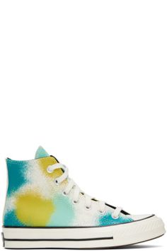 Off-White Chuck 70 Hi Sneakers by Converse on Sale Trainers, Converse, Converse Off White, High Top Sneakers, Sneakers, Chuck 70, Canvas Sneakers, High Tops, Chucks