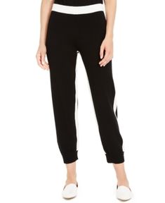 MARELLA STRIPED JOGGER PANTS. #marella #cloth Outfits, Trousers, Women, Sporty Look, World Of Fashion, Black Stripes