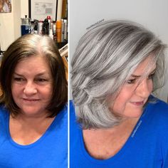 Gray Hair Growing Out, Transition To Gray Hair, Grey Roots, Grey Hair Transformation, Gray Hair Highlights, Natural Gray Hair, Grey Hair, Blending Gray Hair, Grey Hair Inspiration