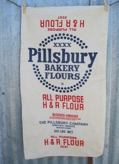 Diy, Vintage, Flour Bakery, Flour Sacks, Flour Sack, Bread Bags, Grain Sack