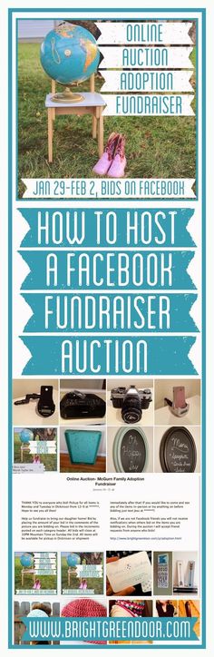 How to Host a Facebook Auction Fundraiser Auction Fundraiser, Auction Ideas, Event Planning, Online Auctions