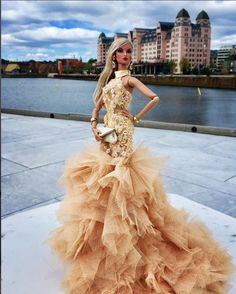 12.27.6 Oslo Harbor, Norway-pittinant Evening Dresses, Gowns Of Elegance, Beautiful Barbie Dolls, Dress Barbie Doll