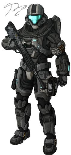 Commission - Spartan AURA115 by Guyver89 Art, Halo Spartan Armor, Power Armor, Halo Game, Armor Concept, Halo Armor, Halo Spartan, Battle Armor, Sci-fi Armor