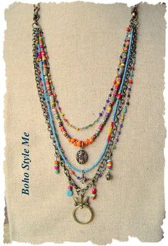 Wire Jewellery, Handmade Beaded Necklaces, Beaded Necklace, Jewelry Necklaces, Multi Coloured Necklaces
