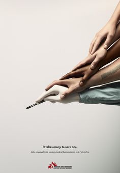 Doctors Without Borders: Scalpel | Ads of the World™ More Creative Posters, Desain Grafis, Poster Design, Grafik, Poster, Grafik Design
