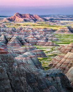 the badlands are very colorful in color and there is no image here to provide a caption for