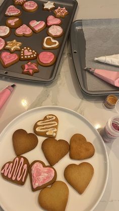 Dessert, Sweets, Desserts, Biscuits, Snacks, Cake, Heart Shaped Cookies, Pink Cookies, Vday Baking