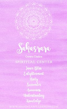 CROWN CHAKRA || SAHASRARA || How to Heal & Balance Om, Namaste, 7 Chakras, Chakra Affirmations, Sacral Chakra