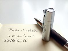 The Faber-Castell E-Motion rollerball pen in Dark Brown pear wood. Click through for a full & detailed review. #pens #fabercastell #penaddict #writing Wood