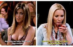 #FRIENDS #Rachel #Phoebe Refuse To Sink, Rachel, I Refuse To Sink, Eye Contact, Best Shows Ever, Intj, Love Life