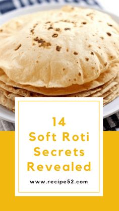 Soft Roti Recipe, Indian Flat Bread, Indian Bread, Indian Food Recipes