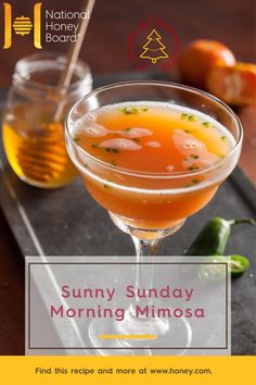 Looking for a little spark to get motivated after a holiday party? Mix up a batch of our fifth drink of #Christmas, our Sunny Sunday Morning Mimosa. The perfect balance of sweet, spicy and citrusy goodness, this non-alcoholic option will have you right as rain. #12DrinksOfChristmas 🎄 Brunch, Morning, Yummy, Sunday, Non Alcoholic, Mimosa, Party Mix, Sunday Morning