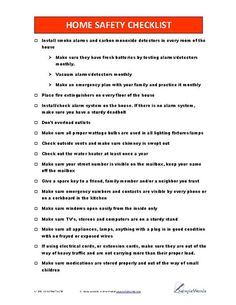 Home Safety Checklist Safety And Security, Emergency Preparedness, Home Safety Checklist, Home Safety Tips, Home Security Systems, Safety Checklist, Home Ownership