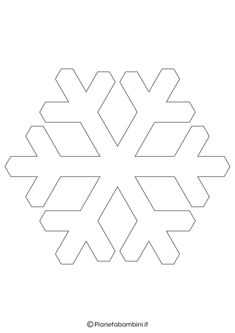 a snowflake pattern is shown in the shape of a snowflake, which has