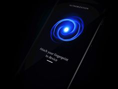 an iphone screen with the text, march your fingerprint to pay for it's
