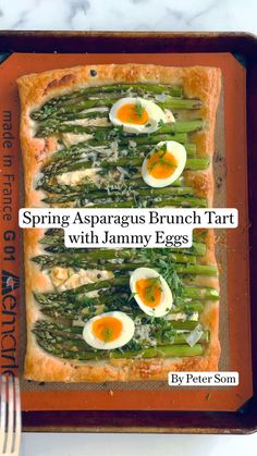 Peter Som’s Spring Asparagus Brunch Tart with Jammy Eggs