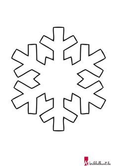 a snowflake is shown in the shape of an arrow
