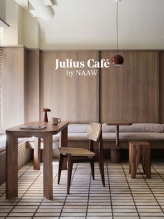 Julius, located in the heart of Almaty, is a petite specialty coffee shop. The project is commissioned by ABR Group, recognized in Kazakhstan for its meticulous approach to interior design in various ventures. Learn more at Architonic.com Café Interior, Home, Restaurant