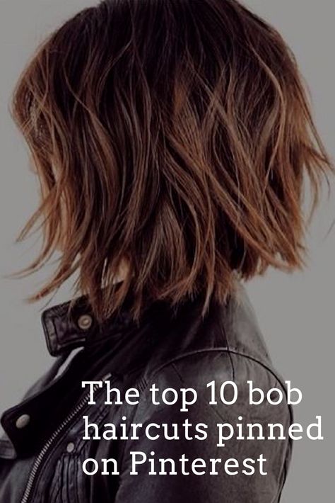 The top 10 bob haircuts pinned on Pinterest. . . . #hair #bobhaircuts #haircuts #pinterest #mode #trendy #trending #fashion #woman #women #ideas Choppy Bob For Thick Hair, Choppy Bob, Thick Bob Haircut, Choppy Bob With Bangs, Best Bob Haircuts, Bobs For Thin Hair, Bob Cut, Short Hair Cuts For Women Bob, Choppy Bobs