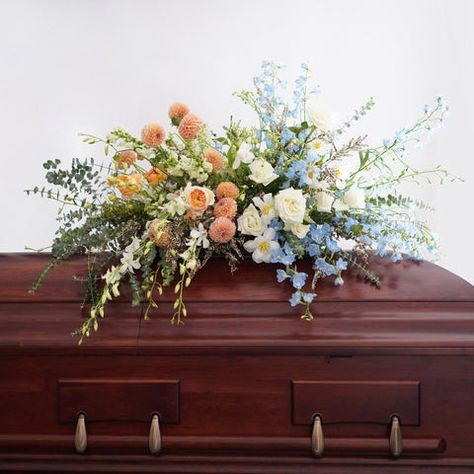 Designing Funeral Flowers for Native Poppy Floral, Floral Arrangements, Flower Arrangements, Carnation Garland, Flower Spray, Funeral Spray Flowers, Funeral Flower Arrangements, Casket Flowers, Funeral Floral Arrangements
