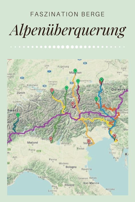 Für jeden Outdoorfan und Bergenthusiast ist es ein Traum, die Alpen einmal im Leben zu Fuß überqueren zu können. Geprägt von wilden Landschaften, unendlichen Weiten und glasklaren Bergseen, entdeckt man bei der Alpenüberquerung zu Fuß ganz neue Dinge, die man sonst vermutlich übersehen würde! Die Alpenüberquerung von Oberstdorf nach Meran, wird auch als Wanderweg E5 bezeichnet und ist die vermutlich bekannteste Route über die Alpen. Insgesamt 140km, 19.000 Höhenmeter und eine Höhe von... Hiking Routes, Camping And Hiking, Outdoor, Holiday Destinations, Trips, Alpen, Europe Travel, Road Trip Europe, Switzerland Travel