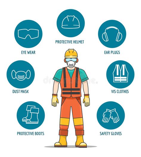 Protective and Safety Equipment. Or ppe vector illustration. Helmet and glasses, , #Affiliate, #vector, #illustration, #Helmet, #ppe, #Protective #ad Design, Industrial, Safety Helmet, Safety Equipment, Safety Awareness, Chemical Safety, Safety, Safety Slogans, Ppe Equipment Drawing