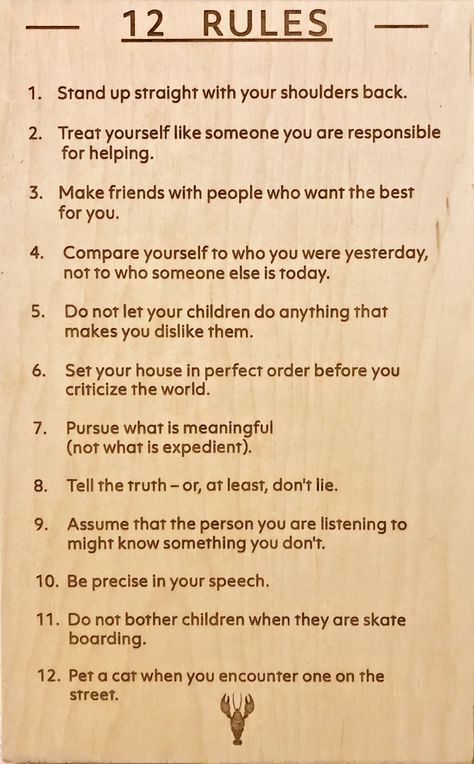 Jordan Peterson's 12 Rules for Life Tony Robbins, Jordans, Motivation, Rules For Life, Self Improvement Tips, Self Help, My Life My Rules, Important Quotes, Self Improvement