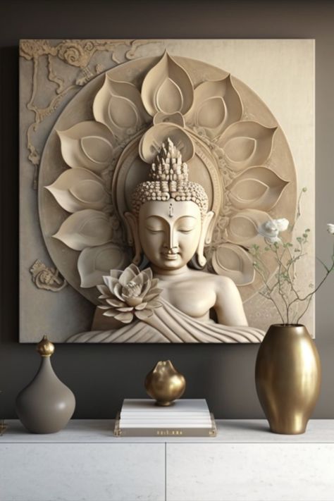 Art, Buddha, Design, Dekorasyon, Buddhist Art Drawing, Buddha Art, Buddha Art Drawing, Buddha Painting, Buddha Sculpture