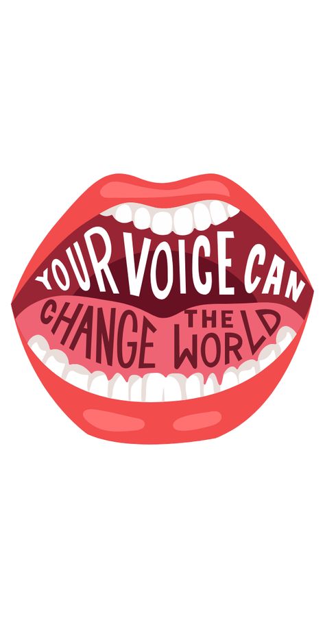 Using your voice is the best way to ignite change. Your Voice Can Change the World Sticker.. Quotes, Inspiration, Feminist Quotes, Your Voice, Equality Sticker, Words, Womens Rights Posters, Empowerment, Equality